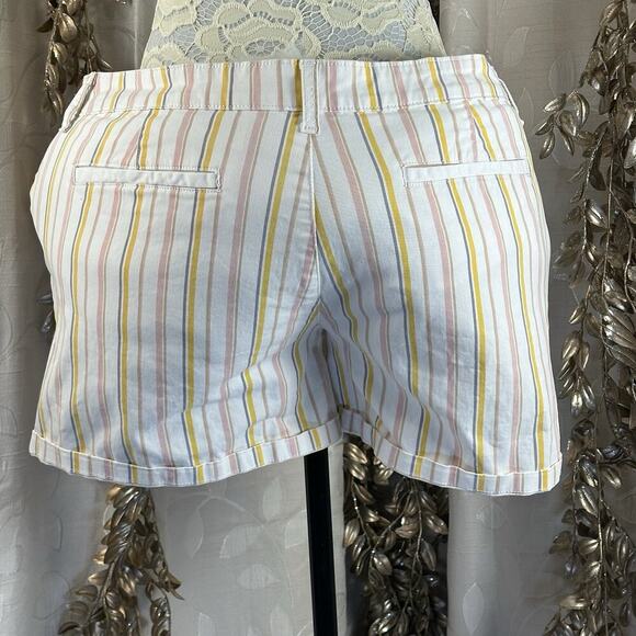 A.N.A Striped Midi Shorts Women’s 18 | Pastel Coastal‎ Preppy Y2K Resort Vibes - Picture 6 of 11